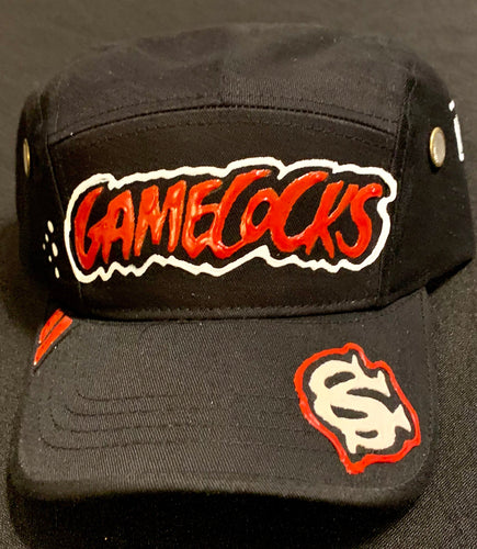 Custom Hand painted Gamecocks Hat 3 - Shameca Sweet Thangs