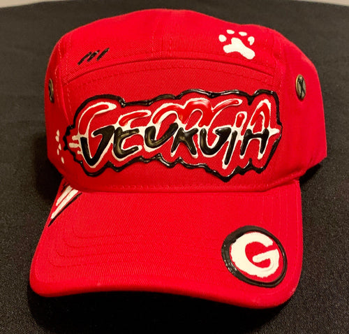 Custom Hand-painted Georgia Hat - Shameca Sweet Thangs