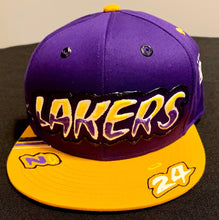 Load image into Gallery viewer, Custom Hand-painted Lakers 24 Hat - Shameca Sweet Thangs
