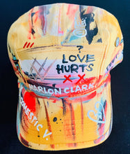 Load image into Gallery viewer, Custom Hand Painted Love Hurts Hat - Shameca Sweet Thangs
