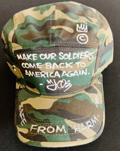 Load image into Gallery viewer, Custom Hand Painted Soldiers Come Back Home Hat - Shameca Sweet Thangs
