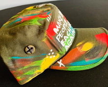 Load image into Gallery viewer, Custom Hand Paintedf Black Love Hat - Shameca Sweet Thangs
