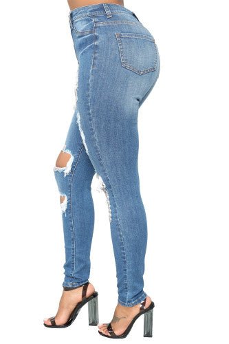 Distressed Skinny Jeans - Shameca Sweet Thangs