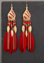 Load image into Gallery viewer, Feathered Dangle Earrings - Shameca Sweet Thangs
