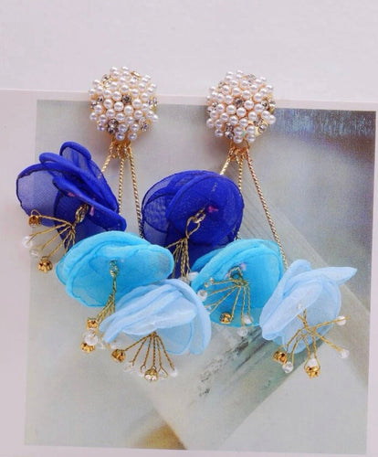 Flower Faux Pearl Drop Earrings - Shameca Sweet Thangs