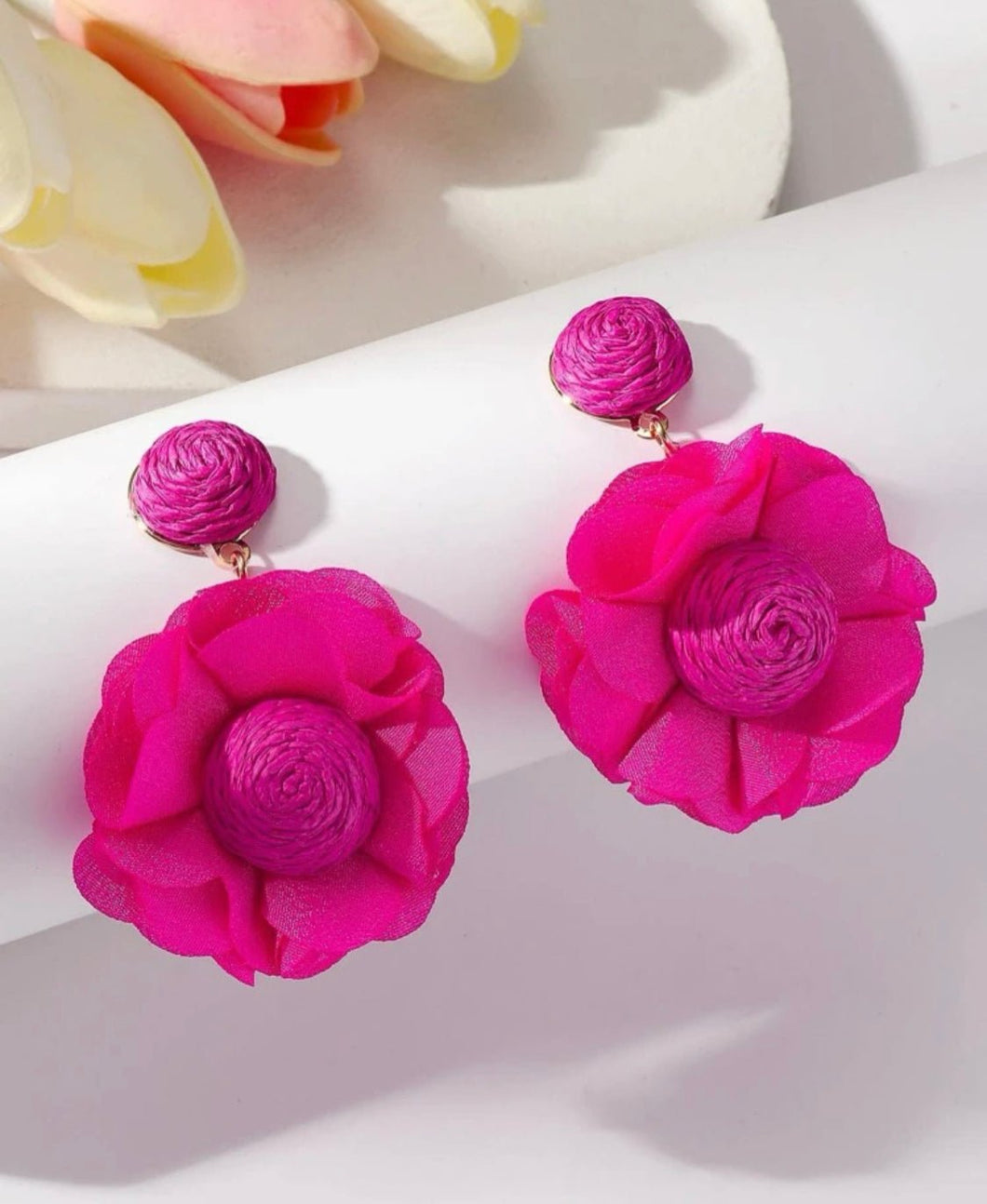 Flower Statement Earrings - Shameca Sweet Thangs