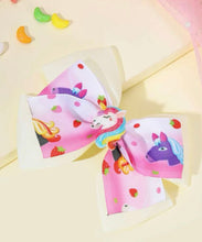 Load image into Gallery viewer, Girls Unicorn Big Bow Hair Clip - Shameca Sweet Thangs
