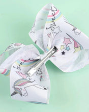 Load image into Gallery viewer, Girls Unicorn Big Bow Hair Clips - Shameca Sweet Thangs
