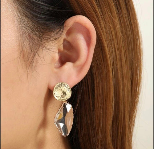 Gold Statement Dangle Earrings - Shameca Sweet Thangs