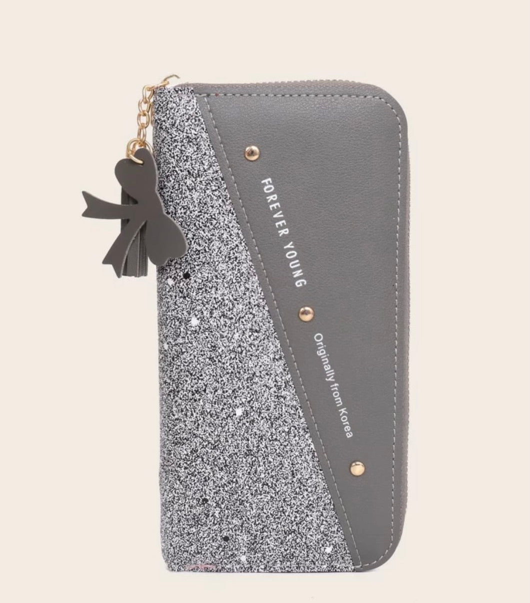 Gray Glitter Wallet - Shameca Sweet Thangs