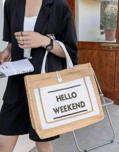 Load image into Gallery viewer, Hello Weekend Bag - Shameca Sweet Thangs
