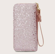 Load image into Gallery viewer, Light Pink Glitter Wallet - Shameca Sweet Thangs
