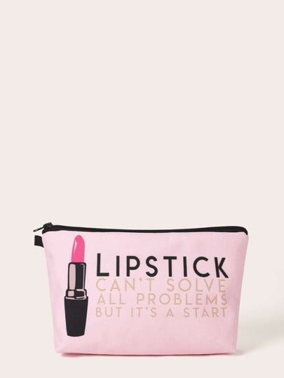 Lipstick Print Makeup Bag - Shameca Sweet Thangs