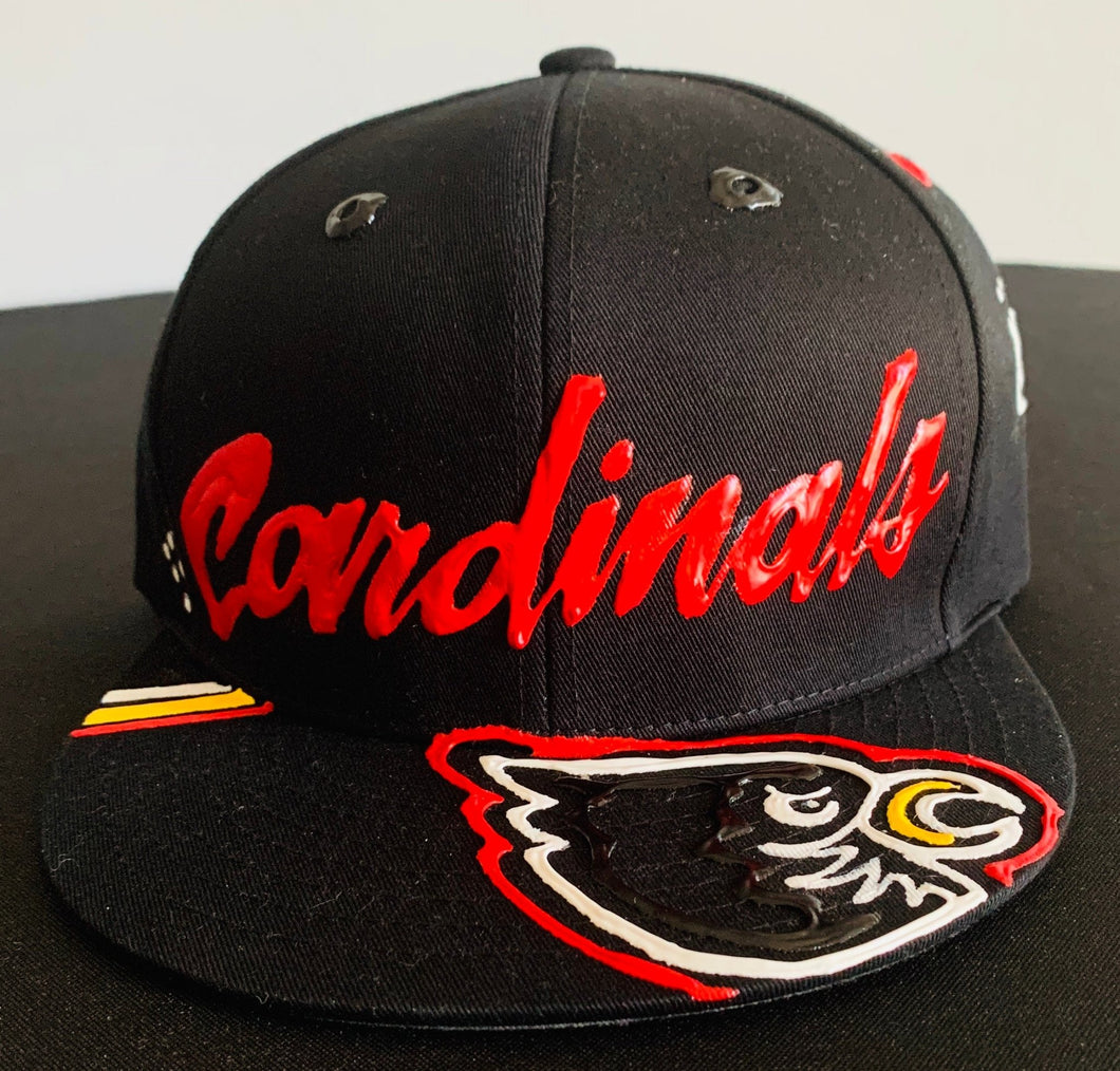 Louisville Cardinal Custom Hand Painted Hat - Shameca Sweet Thangs