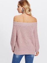 Load image into Gallery viewer, Off Shoulder Sweater - Shameca Sweet Thangs
