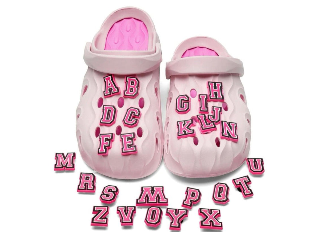 Pink Croc Letter Charms - Shameca Sweet Thangs