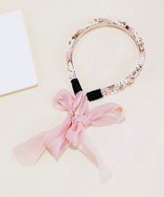 Load image into Gallery viewer, Pink Pearl Tie Headband - Shameca Sweet Thangs
