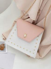 Load image into Gallery viewer, Pink &amp; White Chain Crossbody Bag - Shameca Sweet Thangs
