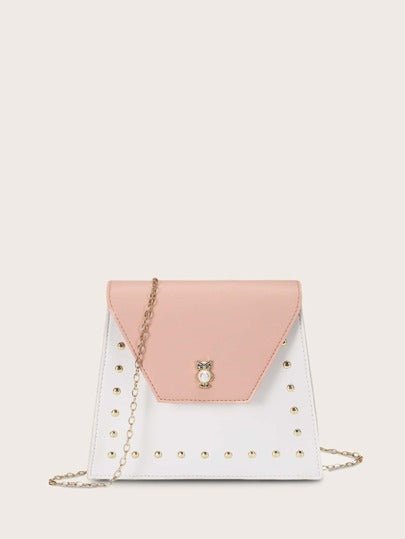 Pink & White Chain Crossbody Bag - Shameca Sweet Thangs