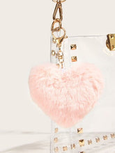 Load image into Gallery viewer, Plush Heart Shaped Charm Bag Accessory - Shameca Sweet Thangs
