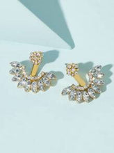Load image into Gallery viewer, Rhinestone Gold Colored Earrings - Shameca Sweet Thangs
