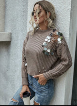 Load image into Gallery viewer, Ripped Mocha Sweater | Cropped Sweater | Shameca Sweet Thangs - Shameca Sweet Thangs
