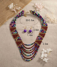 Load image into Gallery viewer, Statement Beaded Necklace Set - Shameca Sweet Thangs
