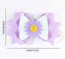 Load image into Gallery viewer, Sunflower Big Bow Hair Clip - Shameca Sweet Thangs
