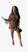 Load image into Gallery viewer, Tassel Leopard Print Dress - Shameca Sweet Thangs
