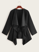 Load image into Gallery viewer, Waterfall Collar Wrap Jacket - Shameca Sweet Thangs
