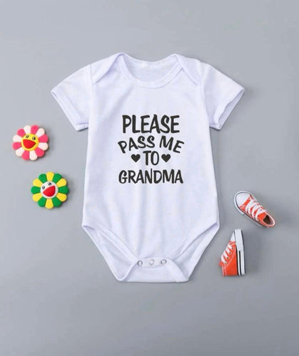 White Graphic Baby Bodysuit - Shameca Sweet Thangs